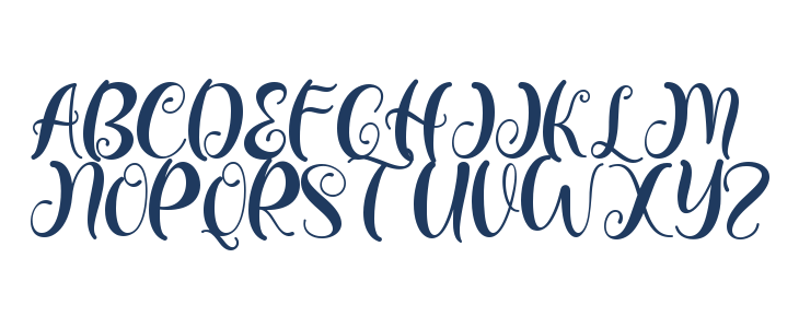 Christmas Holiday Monogram Uppercase