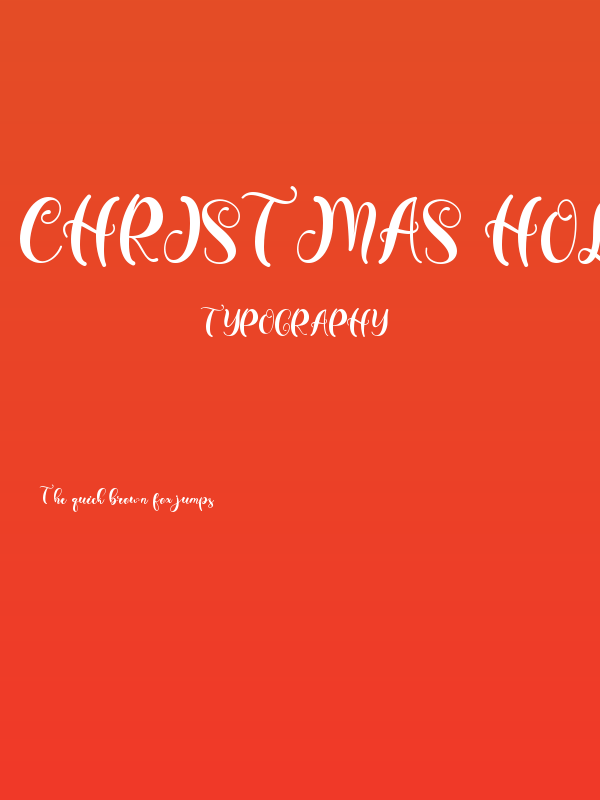 Christmas Holiday Monogram Poster