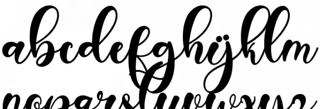 Christmas Holiday Monogram Font LOWERCASE