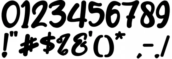 Christmas Holiday Font OTHER CHARS