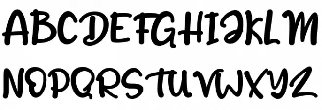 Christmas Holiday_Personal Use Font Litere mari