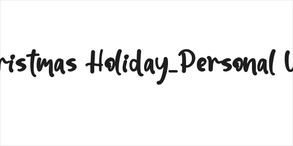 Christmas Holiday_Personal Use Logo