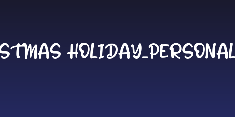 Christmas Holiday_Personal Use Social Header