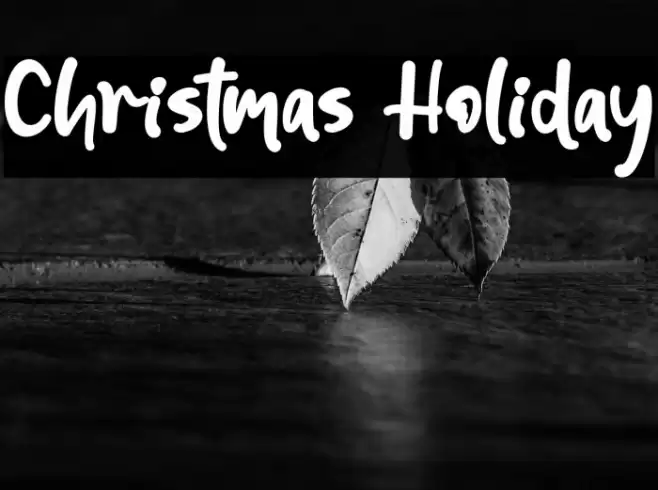 Christmas Holiday Font examples