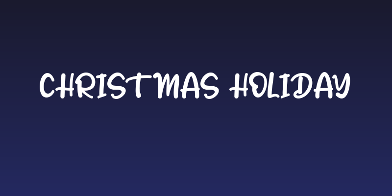 Christmas Holiday Social Header