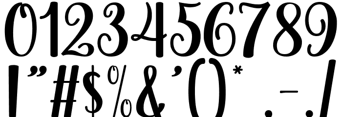 Christmas Holland Personal Use Font OTHER CHARS