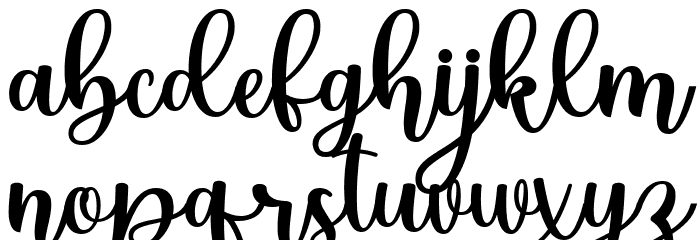 Christmas Holland Personal Use Font LOWERCASE