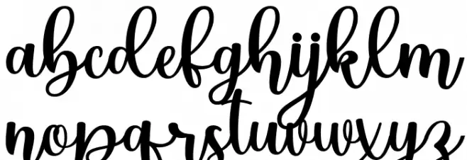 Christmas Holland Personal Use Font LOWERCASE