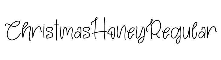 Christmas Honey Regular  Free Fonts Download