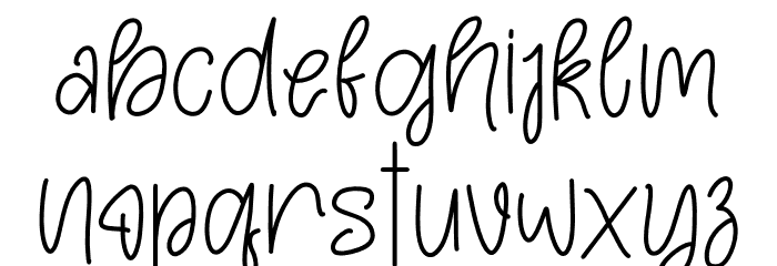 Christmas Honey Regular Font LOWERCASE