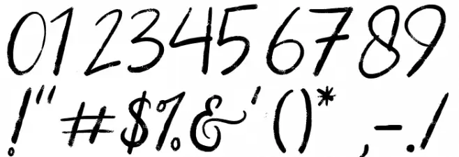 Christmas Ink Font OTHER CHARS