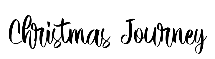 Christmas Journey  Frei Schriftart Herunterladen