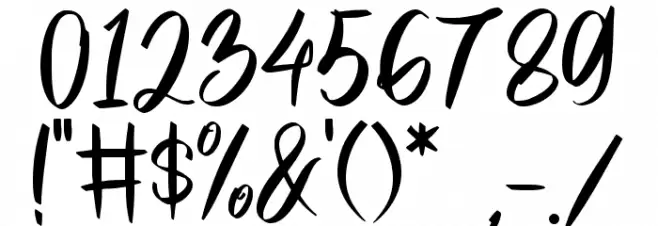 Christmas Journey Font OTHER CHARS