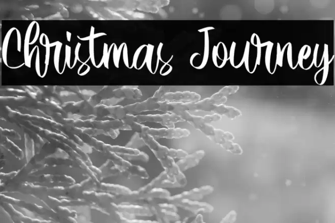 Christmas Journey Font examples