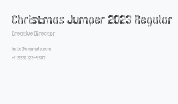 Christmas Jumper 2023 Regular Business Card