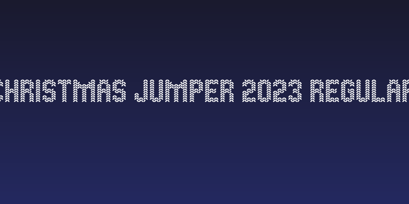 Christmas Jumper 2023 Regular Social Header