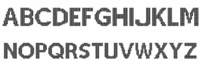 Christmas Jumper Font UPPERCASE