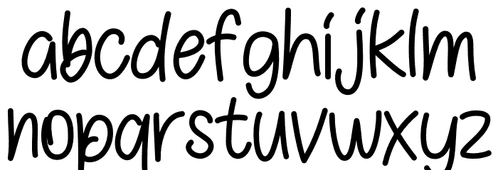 Christmas Kids Font LOWERCASE