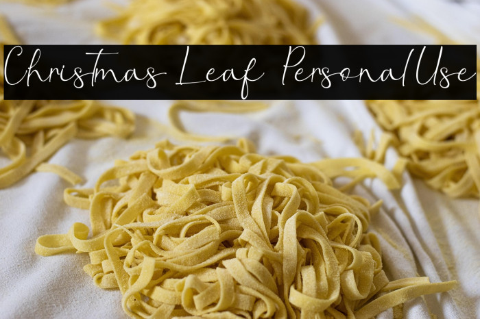 Christmas Leaf - Personal Use Example 2