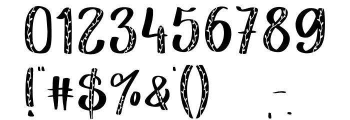 Christmas Leaf Regular Font OTHER CHARS
