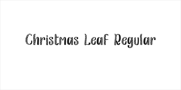 Christmas Leaf Regular Logo