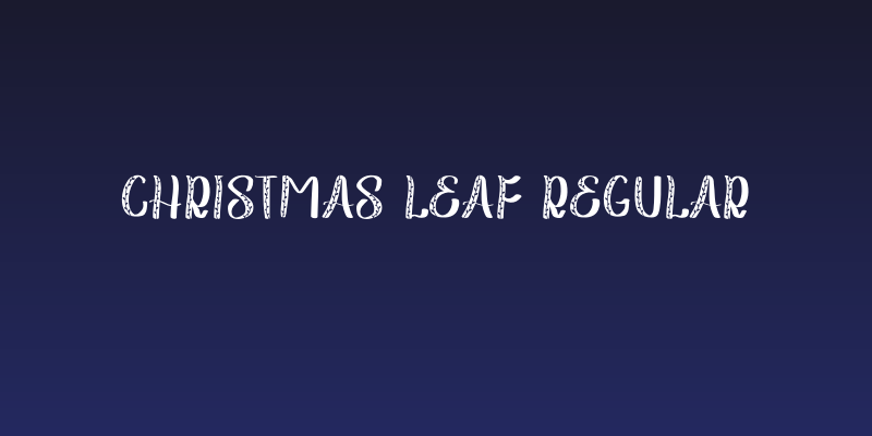 Christmas Leaf Regular Social Header