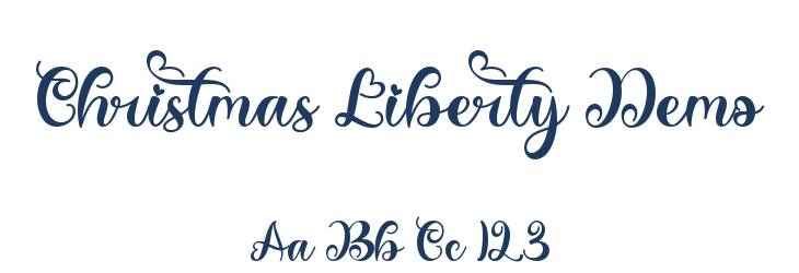 Christmas Liberty Demo Font Preview