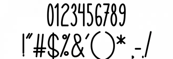 Christmas Light Font OTHER CHARS