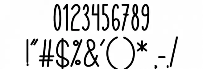 Christmas Light Font OTHER CHARS