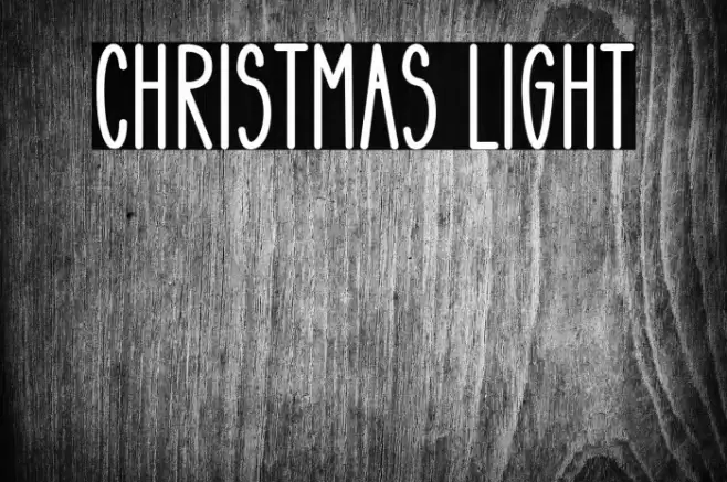 Christmas Light Font examples