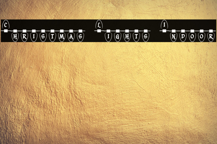 Christmas Lights Indoor Example 2