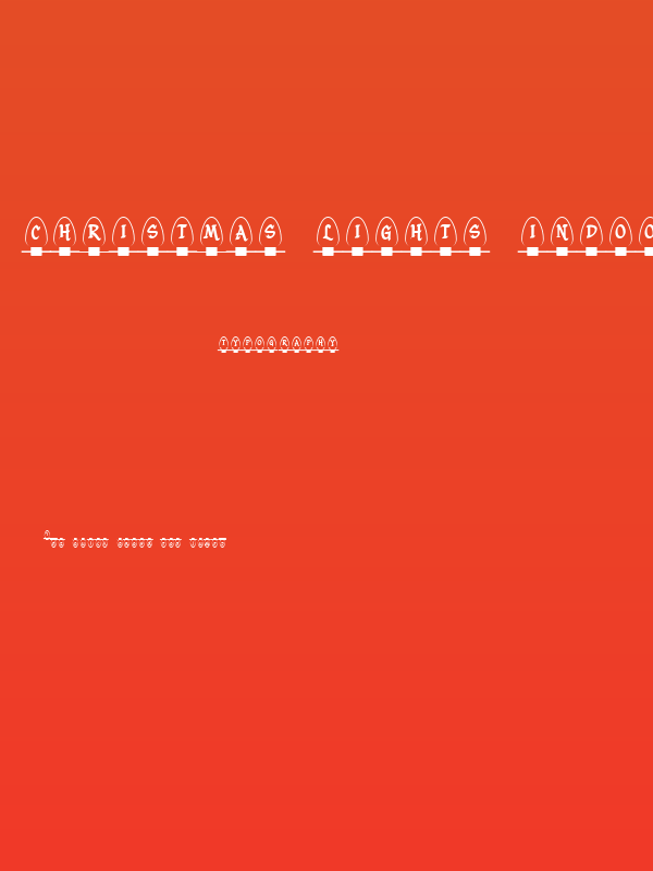 Christmas Lights Indoor Poster