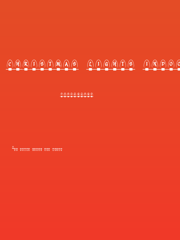 Christmas Lights Indoor Poster