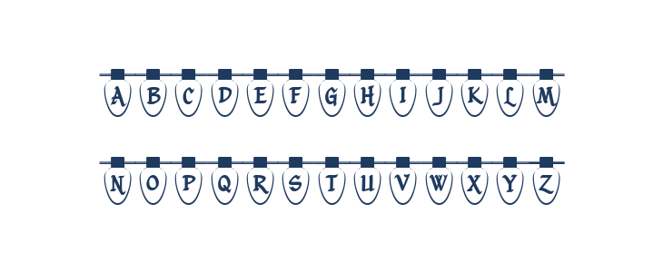 Christmas Lights Indoor Lowercase