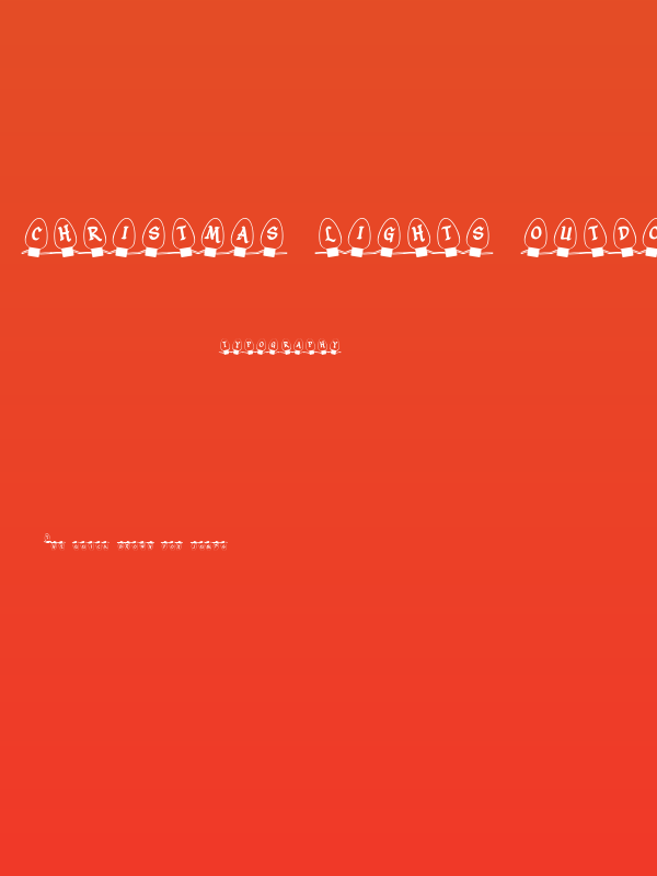 Christmas Lights Outdoor Poster