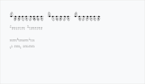 Christmas Lights Outdoor Business Card