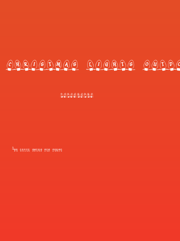 Christmas Lights Outdoor Poster