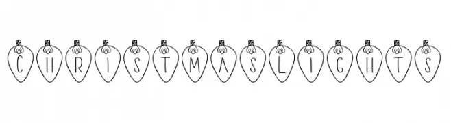 Christmas Lights  font caratteri gratis