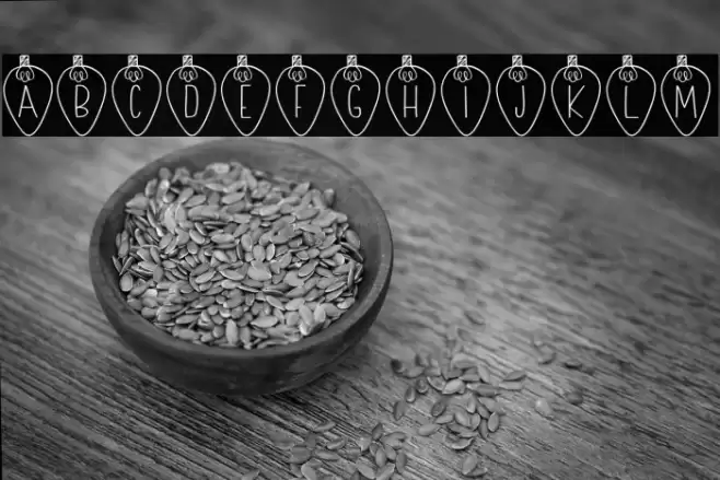 Christmas Lights Font examples