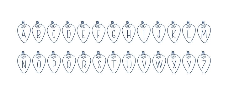 Christmas Lights Lowercase