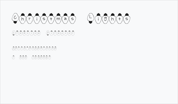 Christmas Lights Business Card