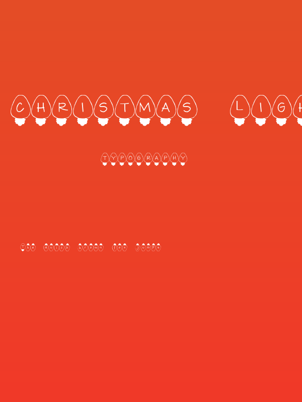 Christmas Lights Poster