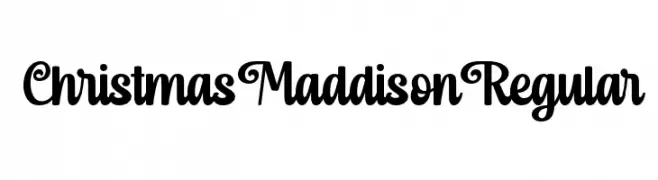 Christmas Maddison Regular 免费字体下载