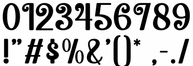 Christmas Maddison Regular Font OTHER CHARS