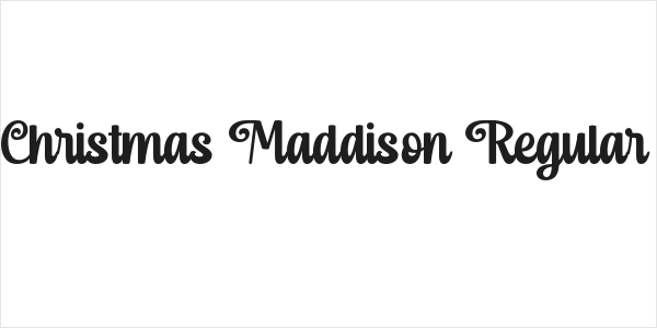 Christmas Maddison Regular Logo
