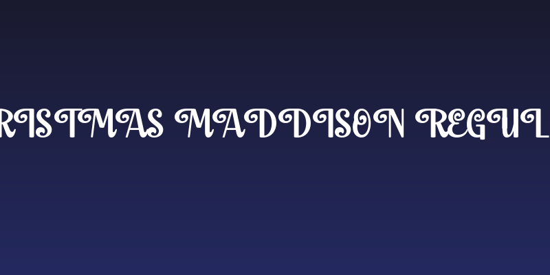 Christmas Maddison Regular Social Header