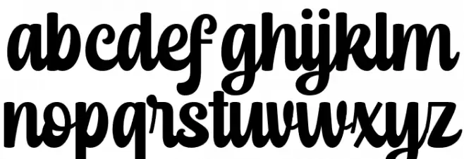 Christmas Maddison Regular フォント 小文字