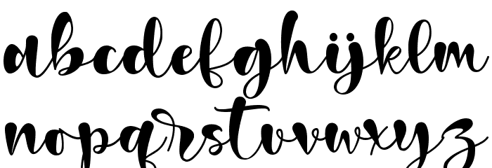 Christmas Magic Font LOWERCASE