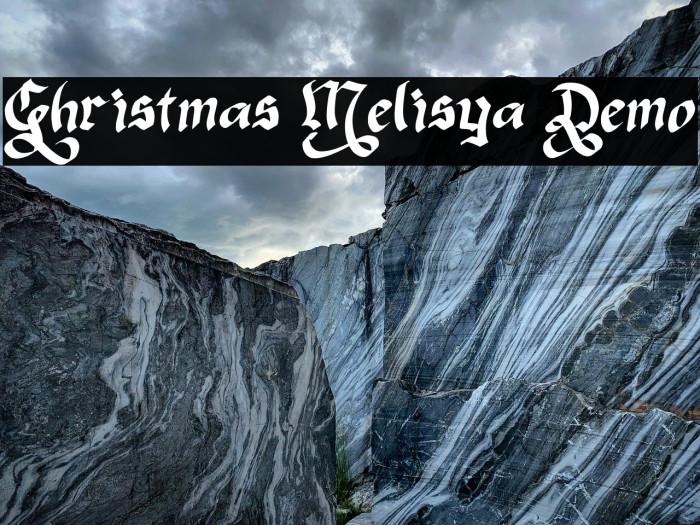 Christmas Melisya Demo फ़ॉन्ट examples