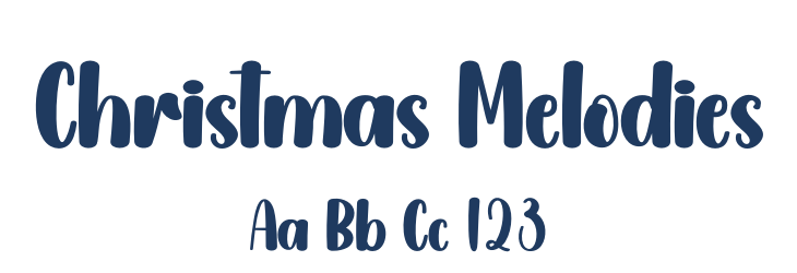 Christmas Melodies Font Preview